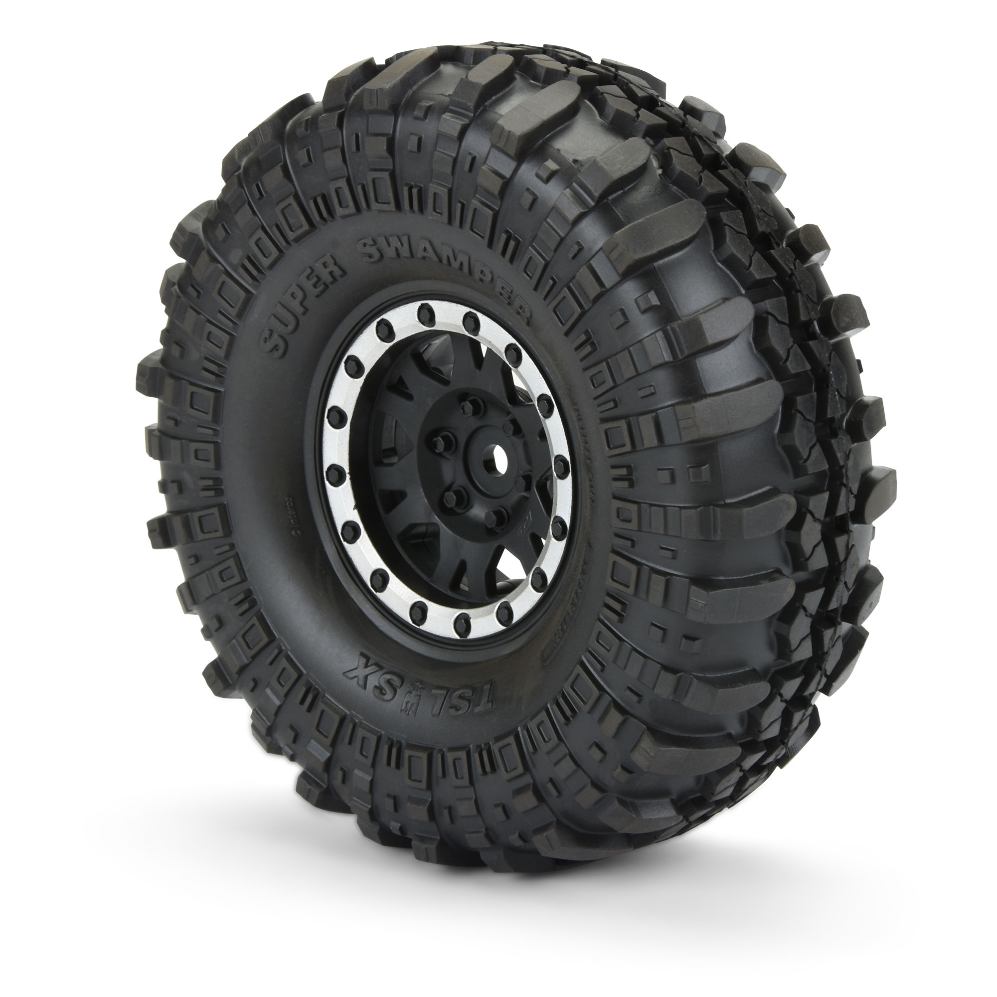 1/10 Interco Spr Swmpr XL G8 F/R 1.9" MTD 12mm Blk/Slvr Impulse (2)