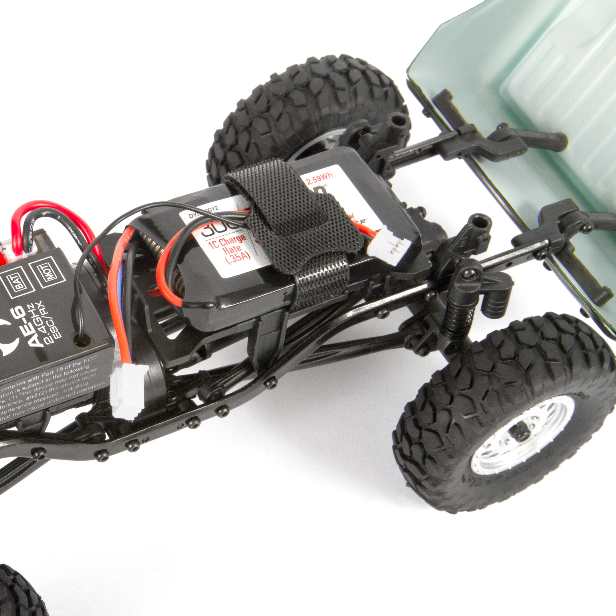 1/24 SCX24 1967 Chevrolet C10 4X4 RTR Brushed Rock Crawler (Battery & Charger Included), Light Green