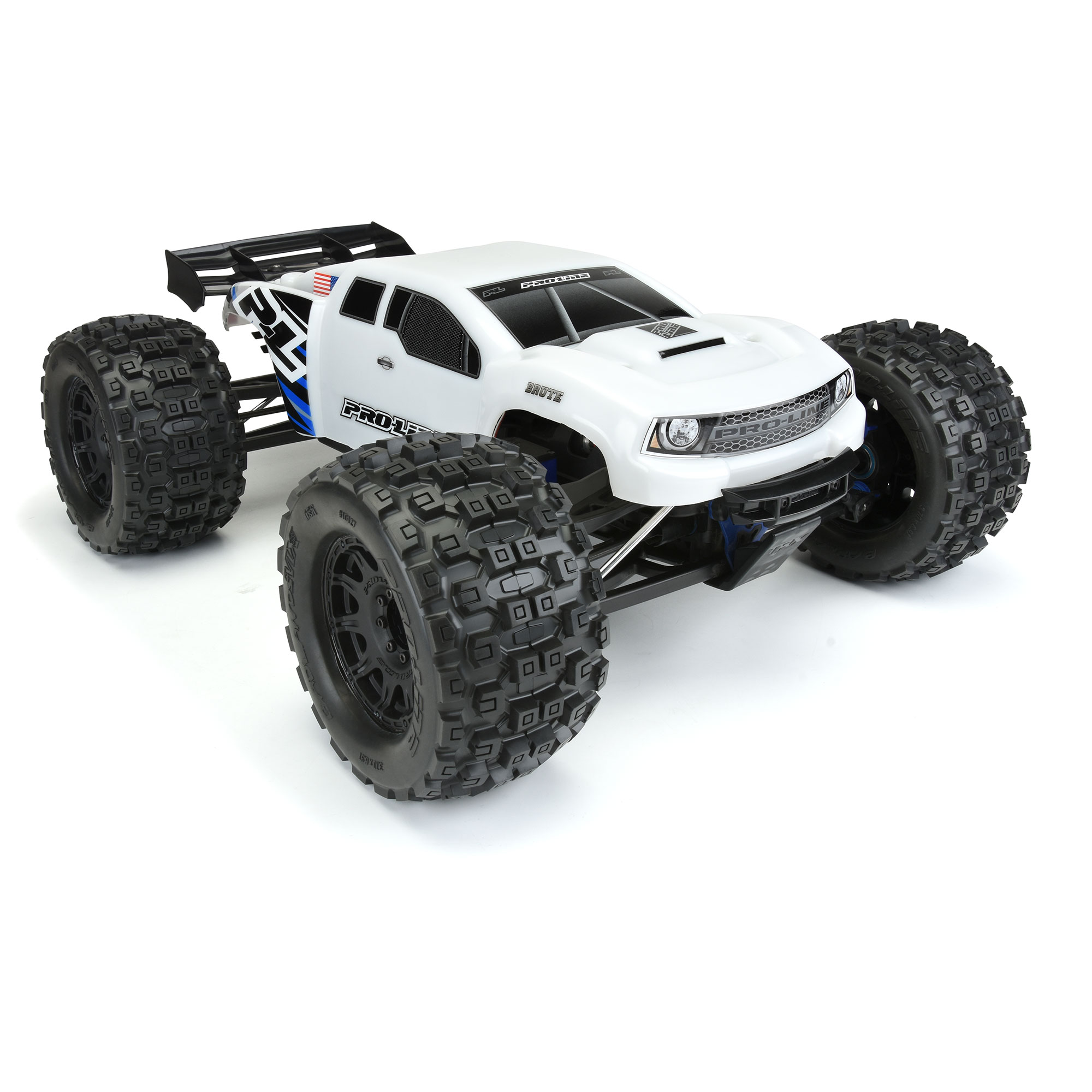 1/8 Pre-Cut Brute Bash Armor White Body: E-REVO 2.0