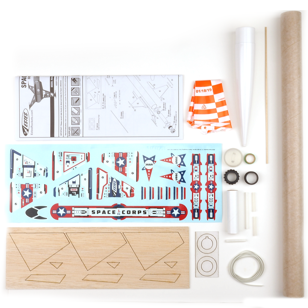 Space Corps Corvette Class Model Rocket Kit