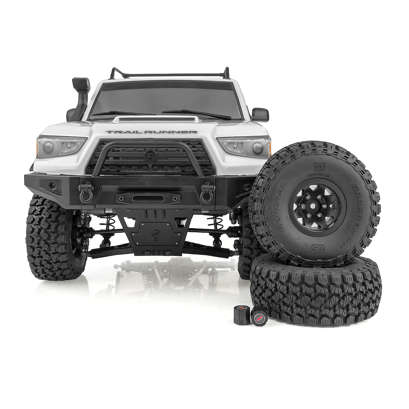 1/10 Enduro Trail Truck, Trailrunner 4X4 RTR, White, LiPo Combo