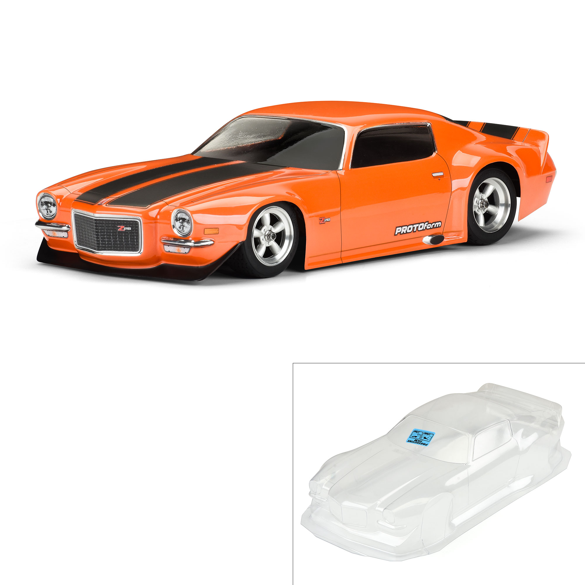 PROTOform 1/10 1971 Chevrolet Camaro Z28 Clear Body: Vintage Trans