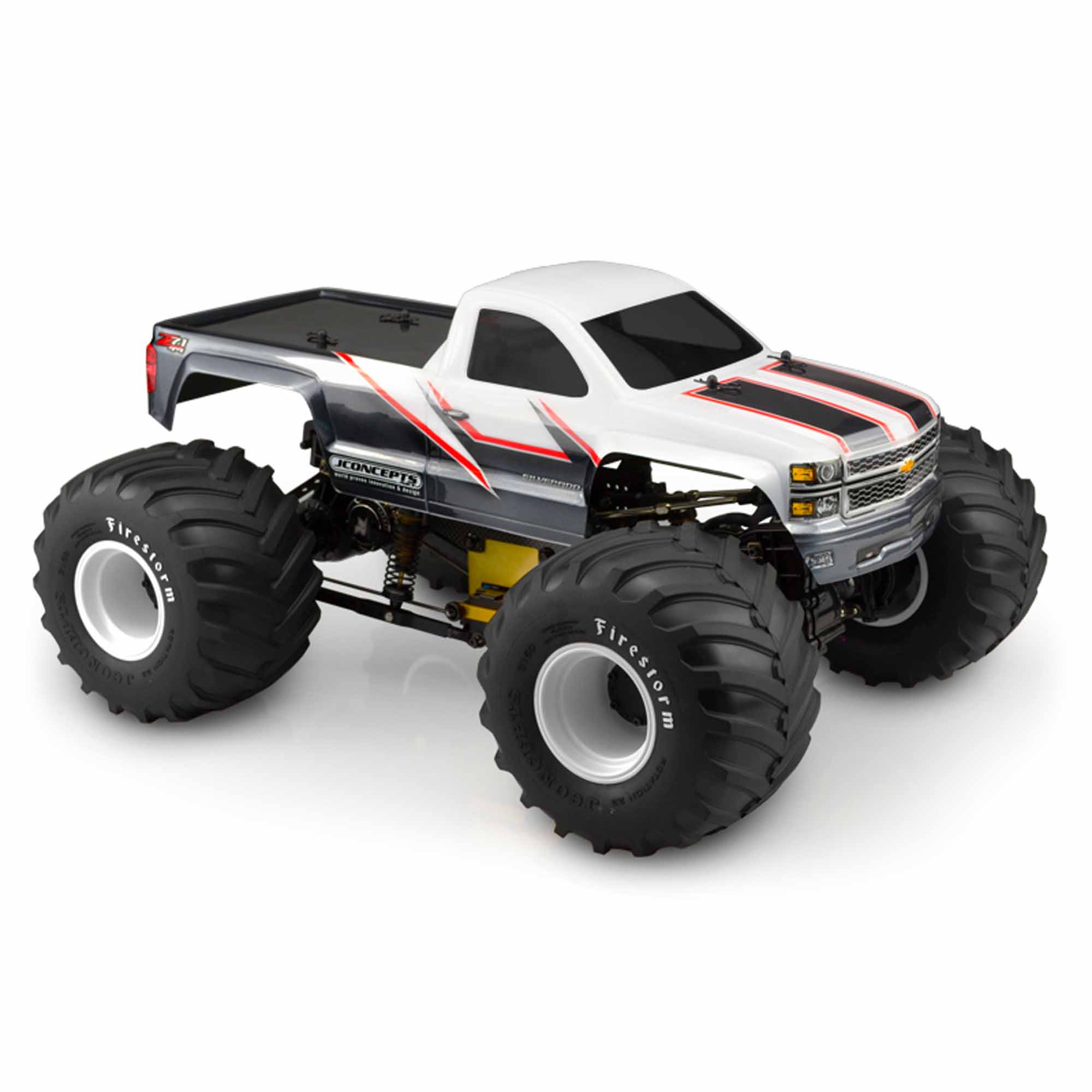 チャッピー JConcepts, Inc. 1/10 2014 Chevy 1500 Single Cab Monster