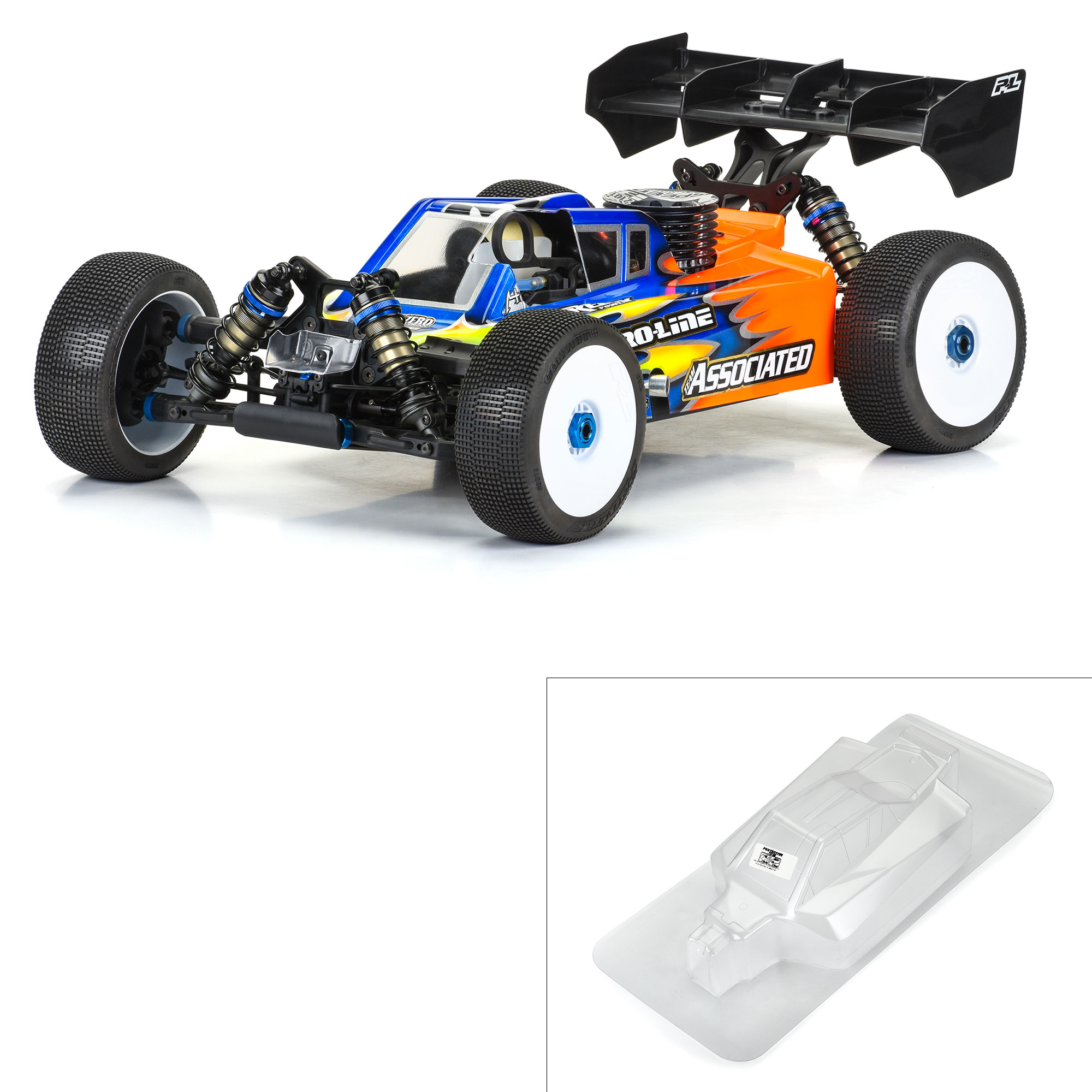Pro-Line Racing 1/8 Sector Clear Body: AE RC8B4.1 | Tower Hobbies