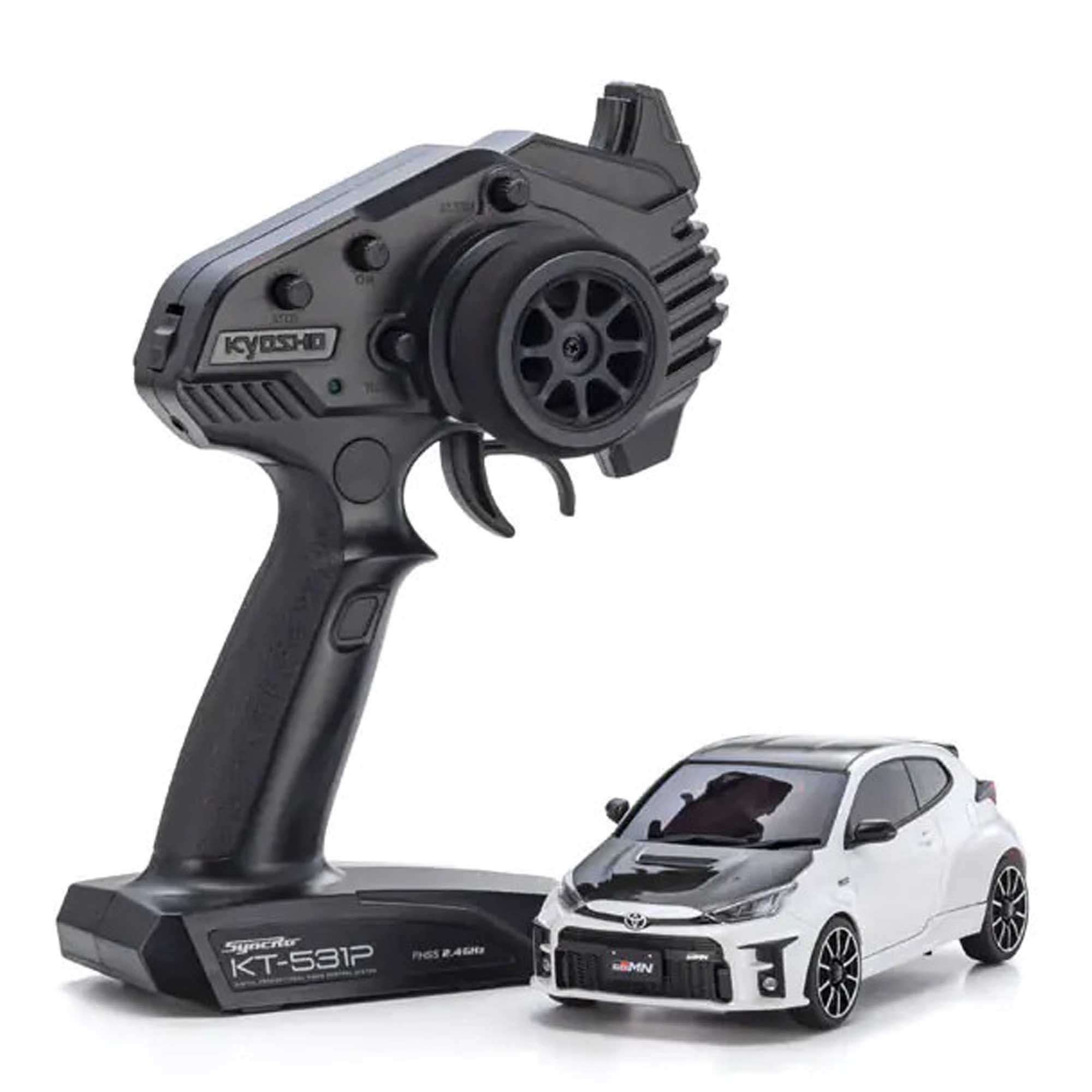 1/28 Toyota GRMN Yaris Rally Package MA-02 MINI-Z AWD RTR, Platinum White Pearl