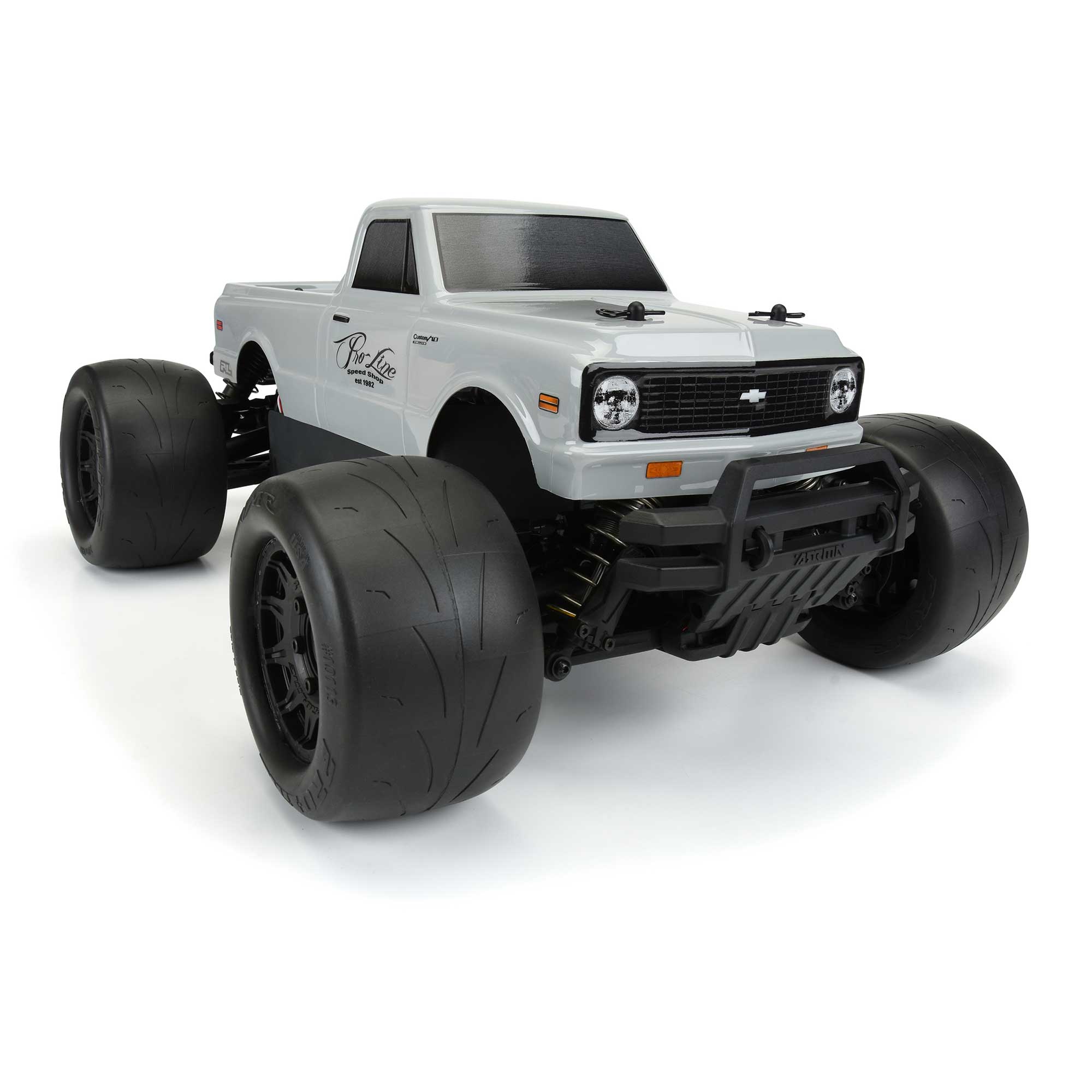 1/10 1972 Chevy C-10 Tough-Color Gray Body: Stampede & Granite