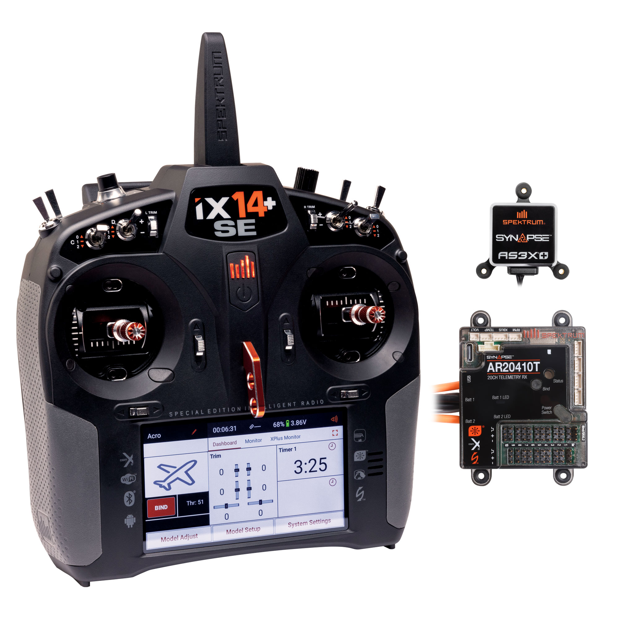 iX14+ Special Edition Transmitter with 20-Channel PowerSafe Receiver and Synapse Combo