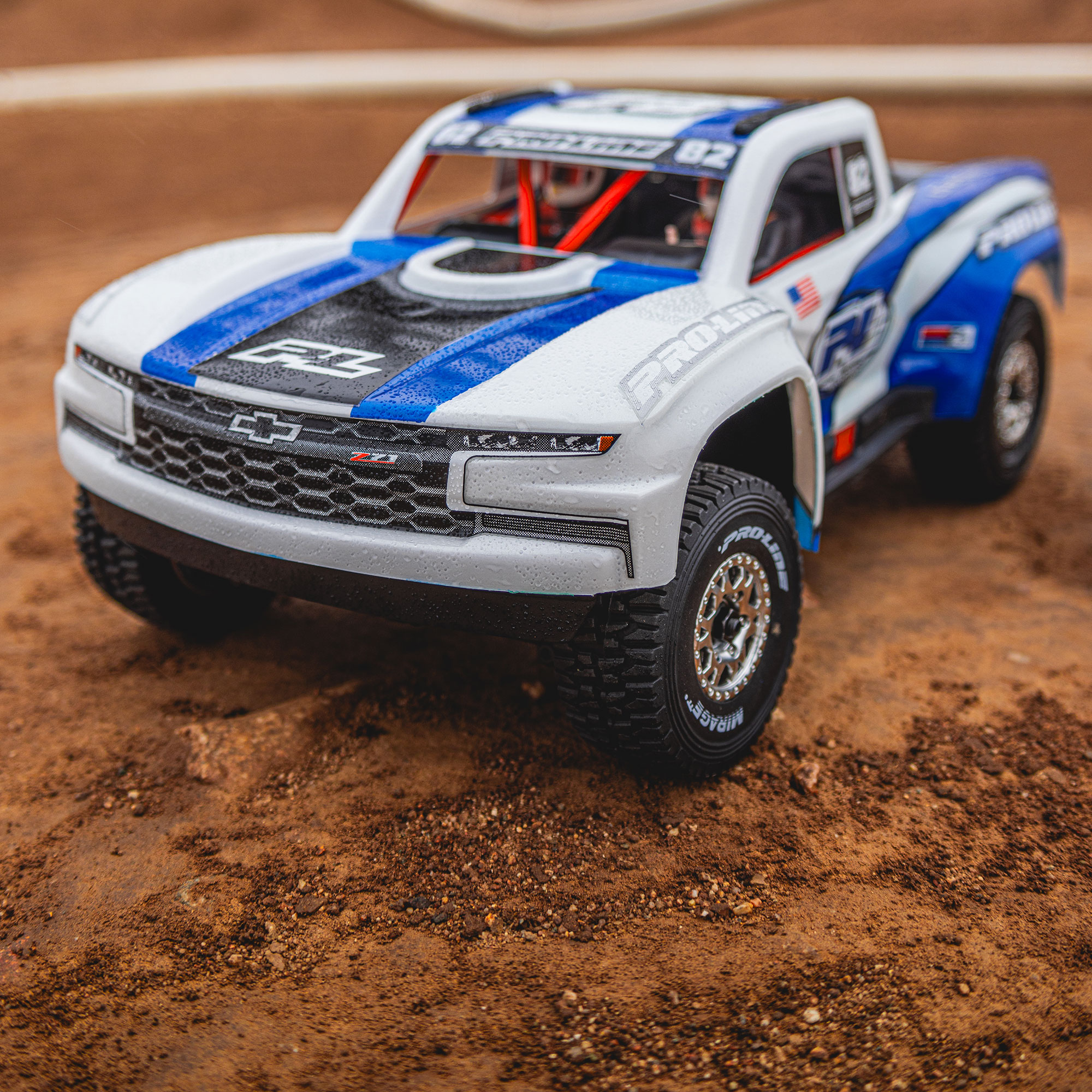 1/16 Pre-Cut 2019 Chevy Silverado Trophy Truck Clear Body: GROM