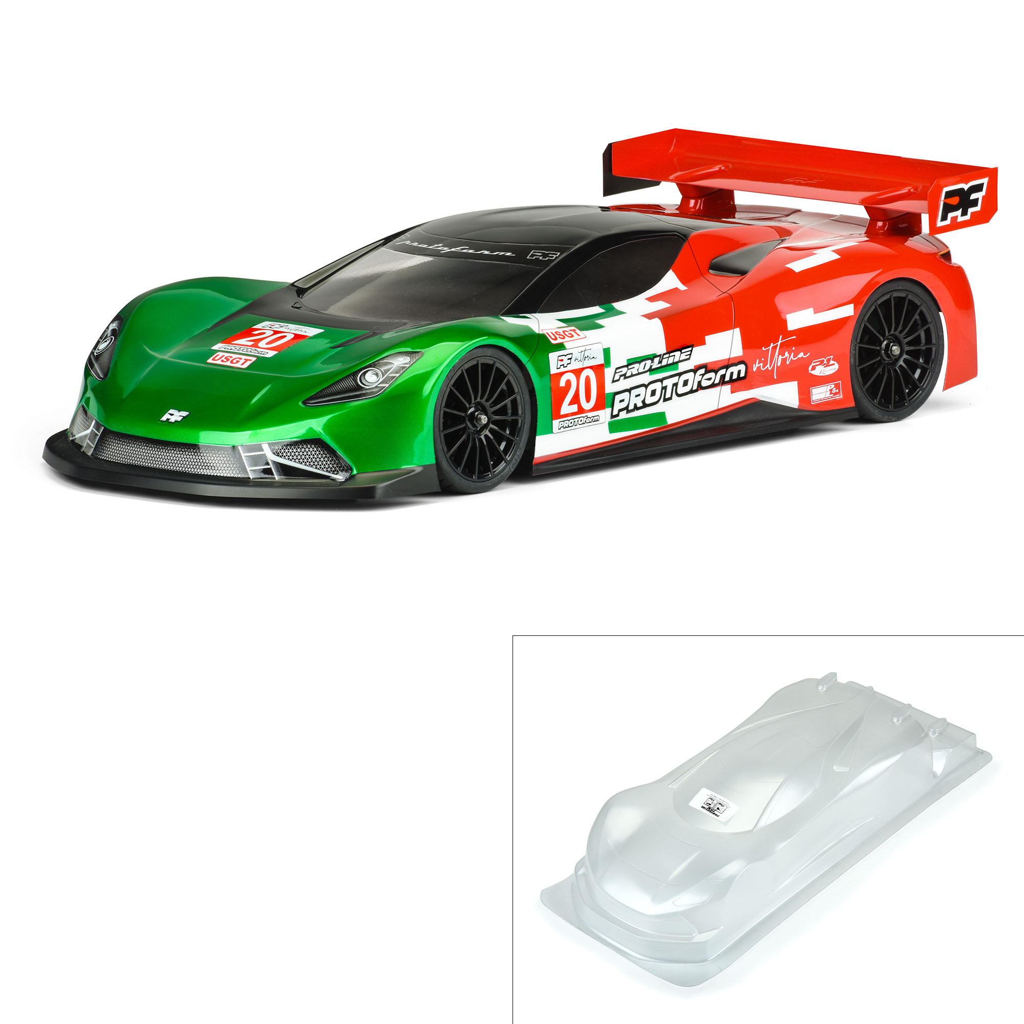 PROTOform 1/10 Vittoria GT Clear Body: 190mm Touring Car | Tower