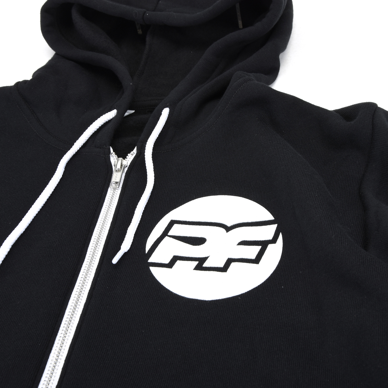 PF Bona Fide Black Zip-Up Hoodie, 2XL