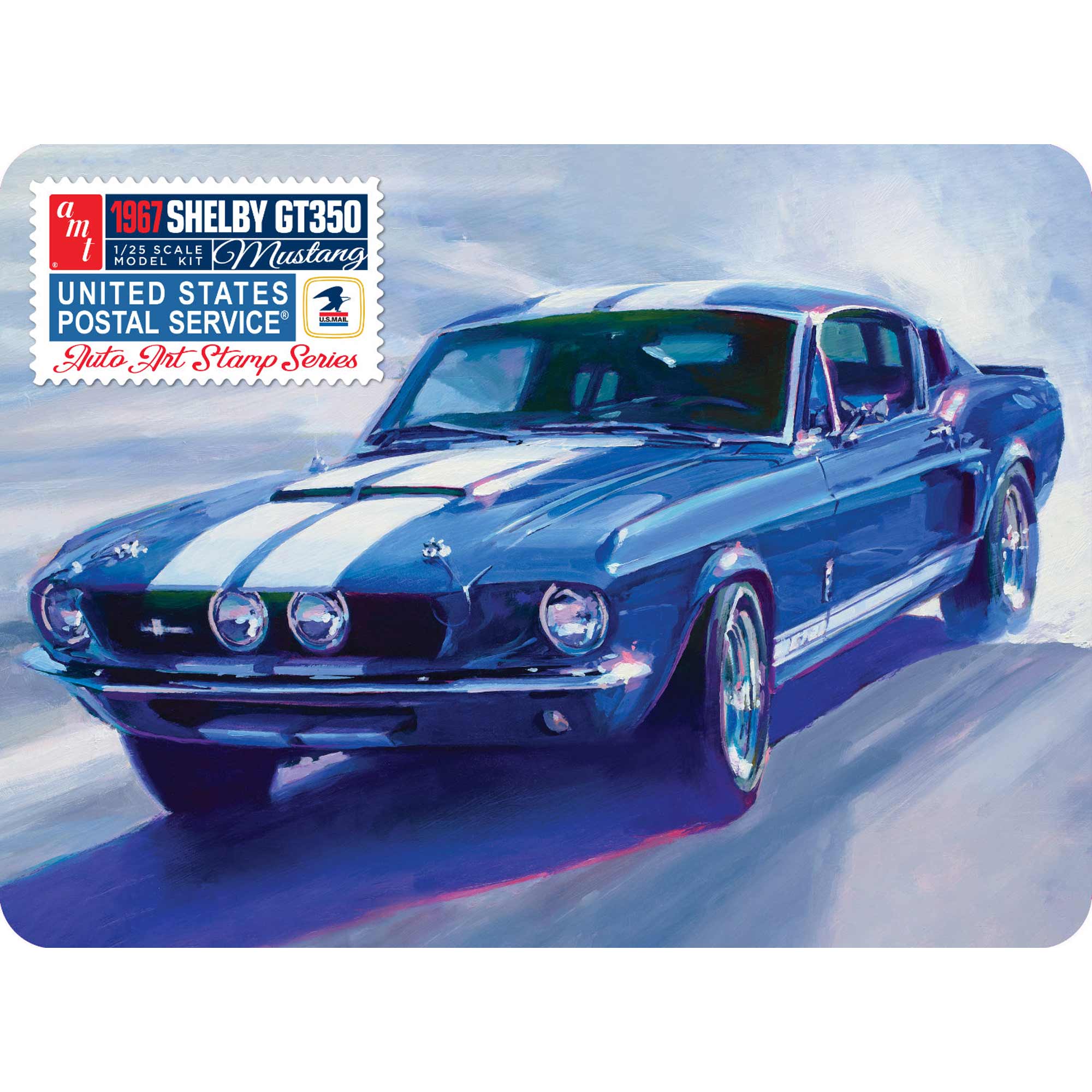 1/25 1967 Shelby GT350 USPS Stamp Series Model Kit
