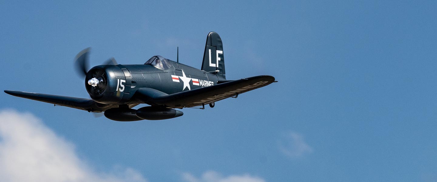E-flite F4U-4 Corsair 1.2m BNF Basic with AS3X and SAFE Select