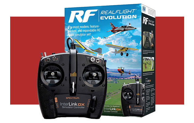 RealFlight Evolution RC Flight Simulator with InterLink DX Controller