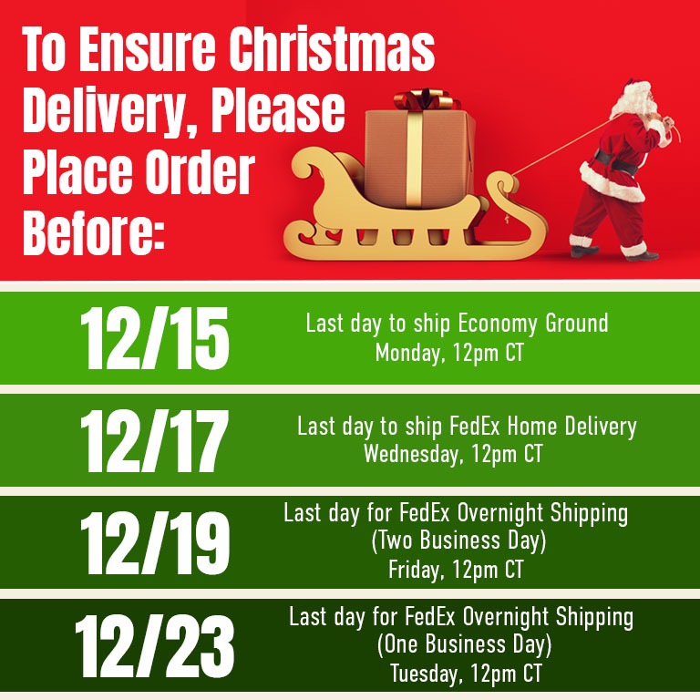 Tower Hobbies Chtistmas Delivery Dates