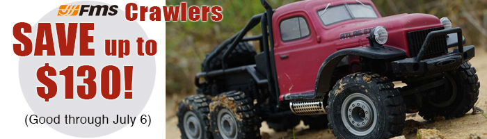 Save Up To $130 On FMS Crawlers