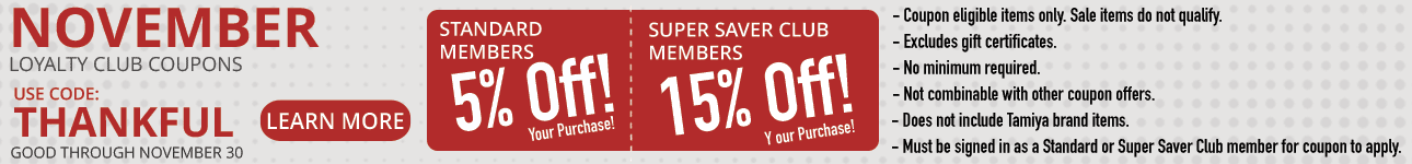 Tower Hobbies Monthy Coupon Codes